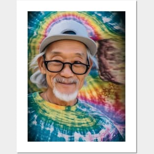 Tye Dye Grandpa Posters and Art